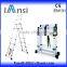 2016 hot products portable side step aluminum telescopic ladders
