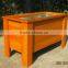 Weather resistant outdoor flower pot wooden planter box