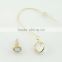 Special Asymmetric Jewelry Rhinestone Gold Earrings Design For Girl