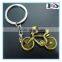 Zinc alloy casting 3D bicycle keychain/metal bike shaped keyring for sports meeting