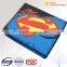 Pu material Superman wallet in custom print
