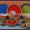 red yellow green hand painted dinner sets stoneware wholesale