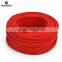 Red Cloth Covered Round Electrical Cord Vintage Fabric Braid Wire