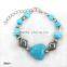 Factory Directly Wholesale Cheap Tuiquoise Charm Lucky Stone Bracelet