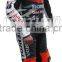 motorbike leather two 2 piece suit black and colour jacket