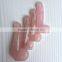 Natural Rose Quartz Crystal Dildo Mushroom Head Dildo For Sale