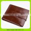 15627A Top quality factory outlet durable leather tri-fold men wallet