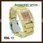 2016 Top Quality Luxury Bamboo Wood Watch Quartz Wooden Wrist Watch