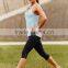 Fitness black yoga capris running pants leggings women sportswear
