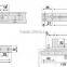 SS-222A Double swing door Floor Spring door hardware glass door floor hinges.