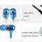 Nice bass stereo mobile phone metal earphone with microphone