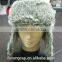 black polar fleece winter hat