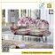 Fashion design flower fabric lounge sofa bed for living room furniture