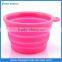 Portable folding plastic pet bowl silicone pet bowl pet food bowl
