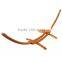 Outdoor wooden patio sleeping hammock bed with stand