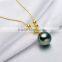 China factory sale cheap colorfull 18k gold pearl necklace