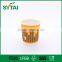 8 Oz thick disposable PE coated yellow double wall paper cup