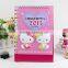 China Lovely Kitty Desk Calendar Printed /2016 Custom Design Desk Calendar
