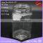 400ml hexagonal glass jar with metal screw top lid