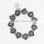 Shield gothic chunky fashion jewelry cross chain bracelet