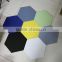 foshan pure colour glazed ceramic hexagon floor tile for hot sale