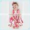 Girl Dress Fashion Printing Flower Party Princess Children Dress Charming Lovely Children Flower Girl Dresses