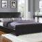 Black modren leather bed