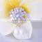 Newest design Crystal Brooch Large Zircon Rhinestone Brooch Lovely Woman Flower Brooch