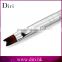 Professional Pen Half-moon Shape Silver Color Wood Handle Nail Brush For Manicure Drawing Painting