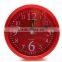 2016 hot selling 9.5*9.5cm round pure color alarm clock $1.0