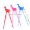 Pantone color silicone plastic chopsticks for learning