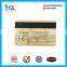 Thermal printing plastic magnetic card with overlay lamination