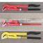 full drop forged 45 jaw swedish type pipe wrench
