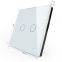 EU one gang one way wall switch,White Crystal glass panel touch light switch