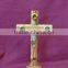 Large decorative standing crucifix wooden cross