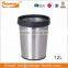 novelty stainless steel metal wastebasket convenient household trash can