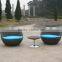 rattan coffee table and chairs for patio, yard, coffee shop