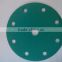 150mm Green Film backing hook and loop Disc abrasive Car polishing pad
