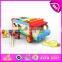 2016 hottest kids educational wooden car toy W04A214