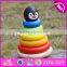 Girl Rainbow Stacker wooden educational toys for toddlers W13D135-S