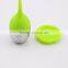 Colorful Leaf Shape Silicone Tea Infuser With Stainless Steel