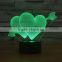 3D illusion LOVE Gift LED Modern night light 7 Color touch table Lamp for Christmas new year Valentine gift