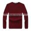 mens wool plain colour standard style o-neck sweater