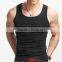 Wholesale Custom Fitness Black Cotton Plain Gym Signlet