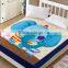 100% cotton cartoon printing super soft baby crib fitted sheet