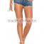 Hot Sale High Rise Custom Sexy Denim Shorts Women OEM Service
