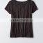 MGOO OEM Service Sexy Triangle Deep Neck Crop Top Women Classic Fit 95% Cotton 5% Spandex Tank Top