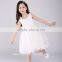 Pakistan Princess Rose Flower Girls Party Dress White Lace Net Frock Designs for Kids Baby Girl Fairy Dresses
