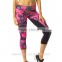 Polyester Spandex Dri-Fit Leggings Custom Sublimation Printed Full Length Leggings Pink Printed Gym Tights Pattern Leggings