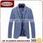 Wholesale Latest Design Royal Mens Fashion 2 Button Blue Suit Jacket Blazer With Sleeve Cuff